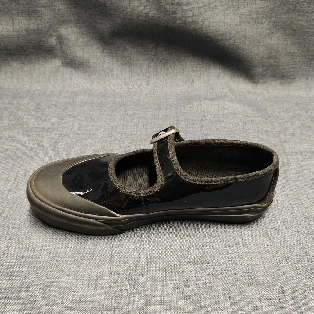 Vans Kids Shine Black Mary Jane Shoes Kids Size 1.5